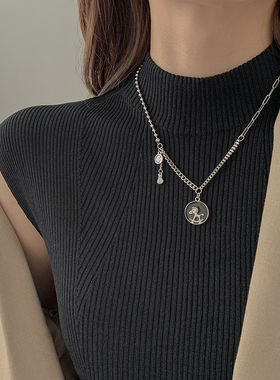 马上有钱花女ins潮百搭卫衣项链