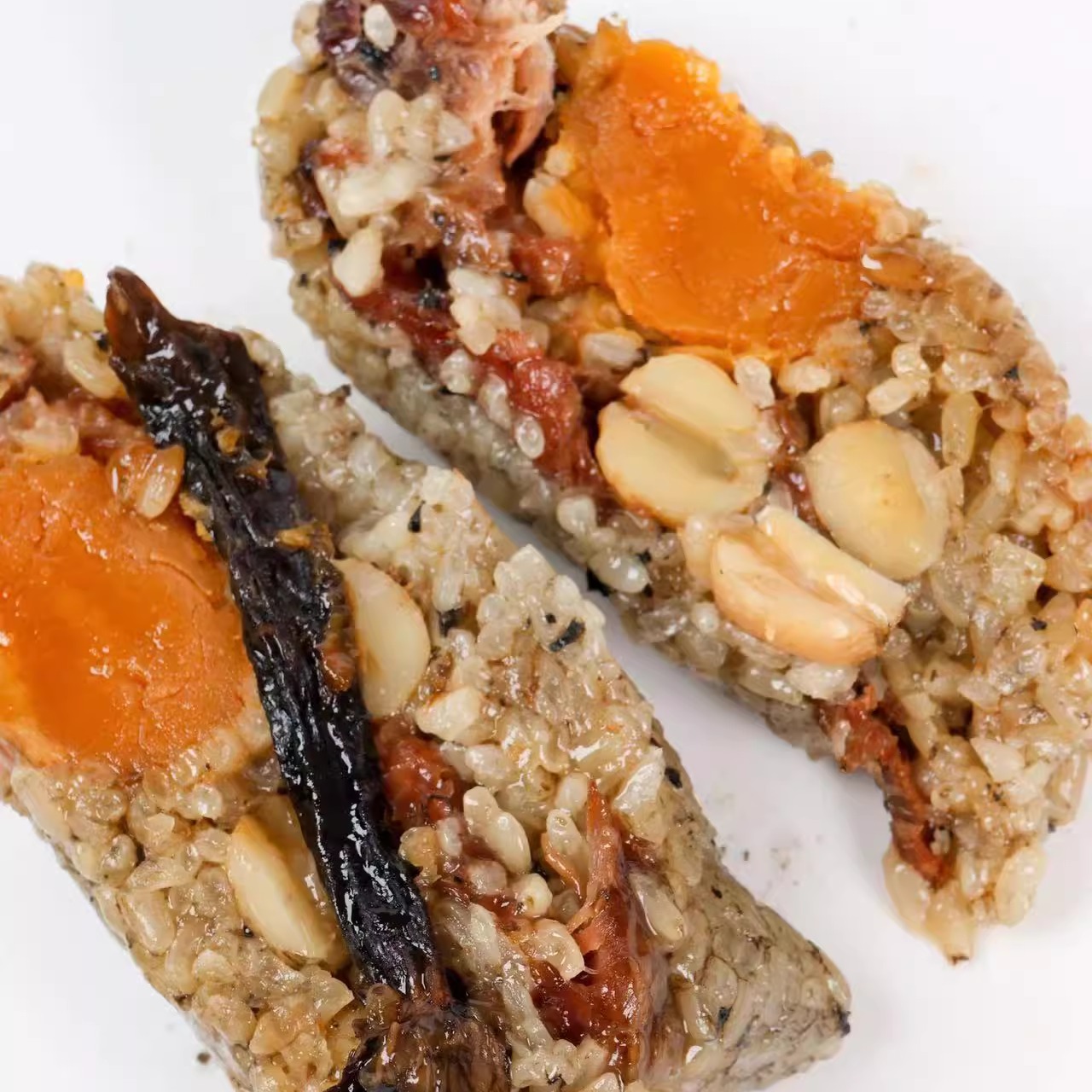 「刘叔叔」手工现包蛋黄板栗鲜肉五花肉粽子端午嘉兴口味4枚包邮 - 图2