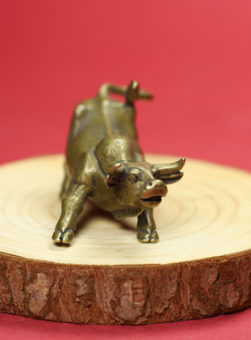 黄铜十二生肖牛摆件铜牛气冲天