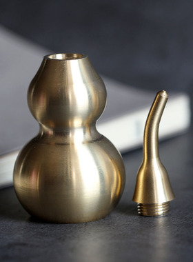 （老师推荐）黄铜葫芦摆件可开口开盖空心型进宝礼品家居摆件