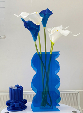 ins克莱因蓝色郁金香花瓶