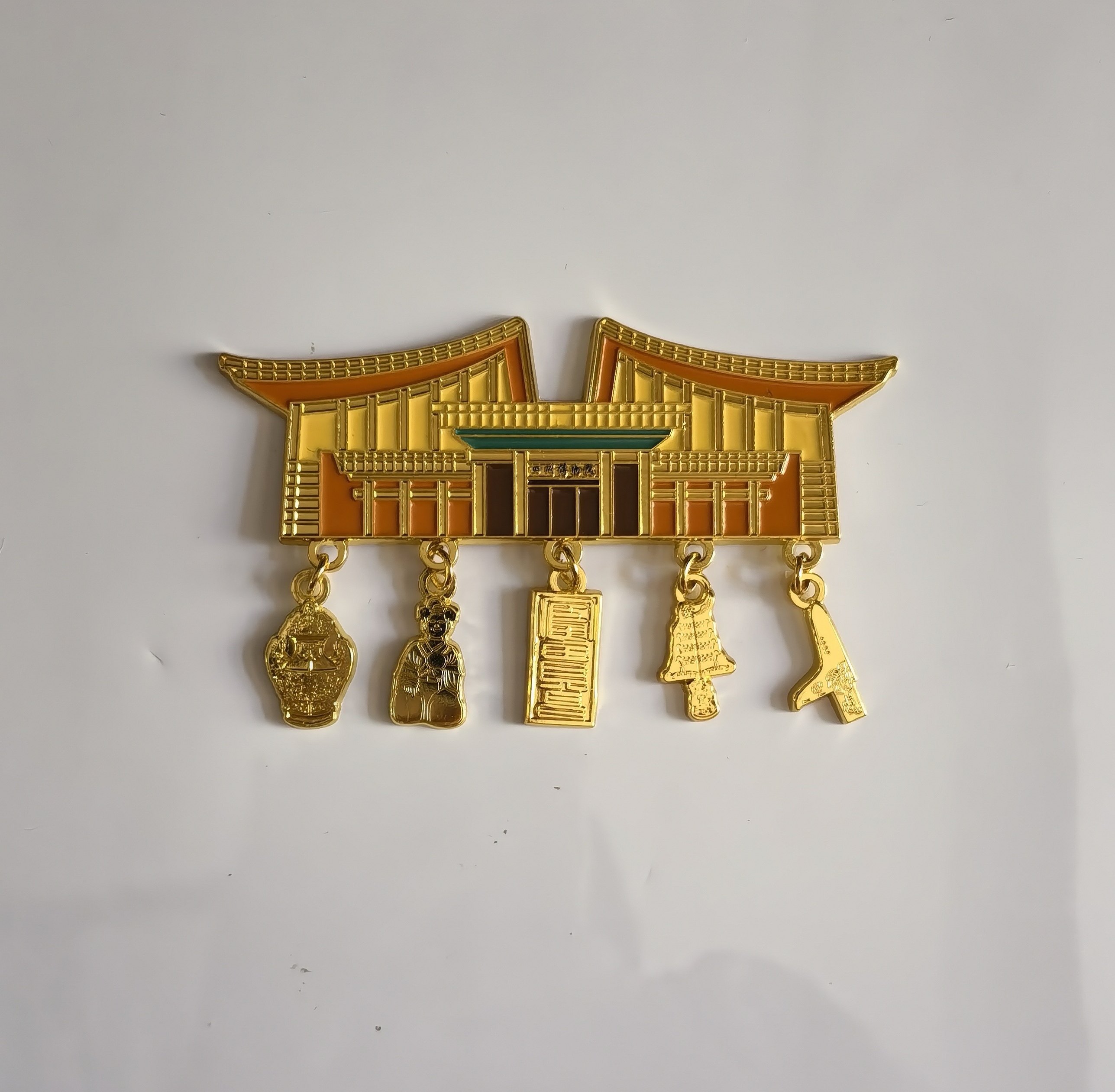 四川博物院川博冰箱贴芙蓉金饭碗馆建吊坠摇钱树持扇俑正品代购