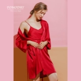 Прозрачный/Fomoday Bride Satin Wedding Утренняя халат содержит свет и жениться и свадьба молодоженовые подружки невесты.