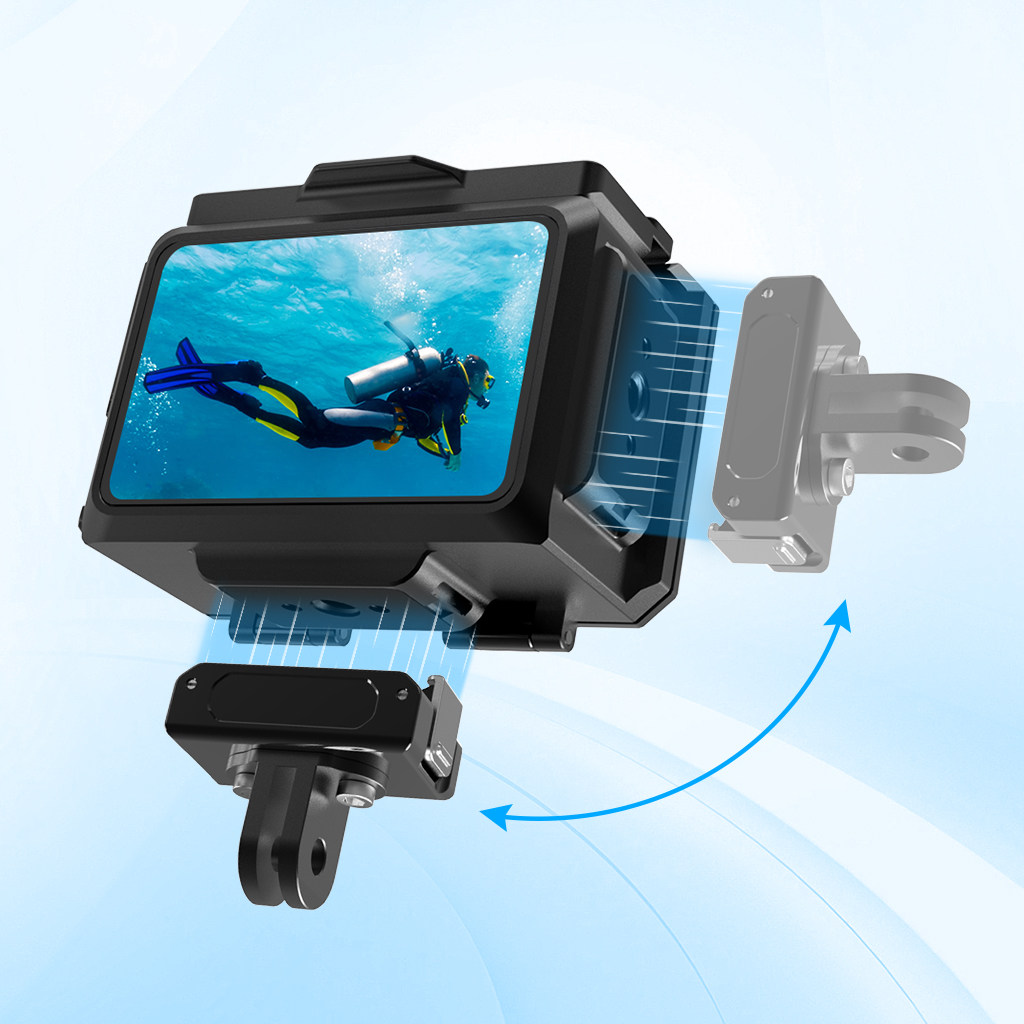 飞超 适用大疆Action5Pro潜水壳DJI Action4/3深潜80米快装防水壳,淘宝优惠券,粉丝福利购,淘宝优惠卷