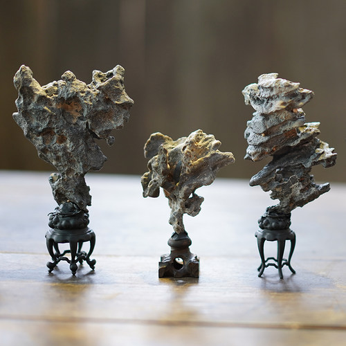 原石天然石雕风铃石摆件奇石沙漠漆戈壁玛瑙灵璧石观赏石玄关禅意 - 图2