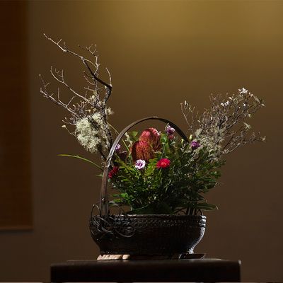 插花线上课程日本小原流花道中华花艺教学入门线下实体花道体验课 虎窝淘