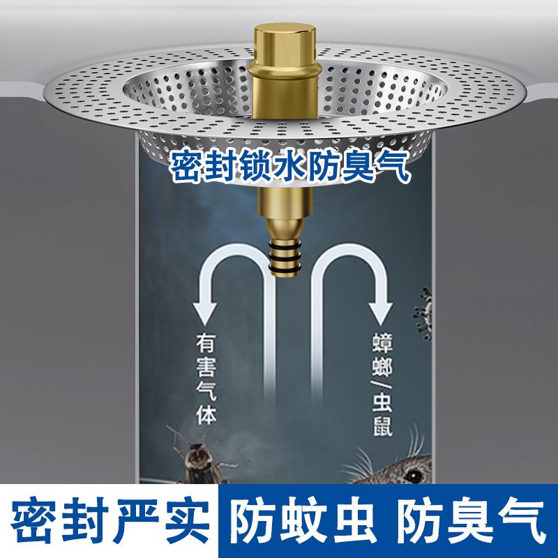 厨房浅老式水槽过滤网洗菜盆洗碗池漏水塞封口盖水池通用堵水盖 - 图2