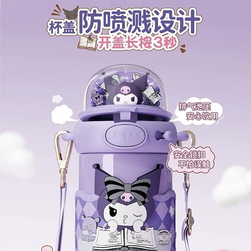 hellokitty儿童保温杯女新款2025高颜值大容量吸管水杯子上学专用 - 图2