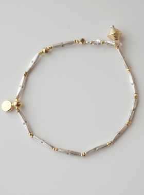 妖家 手工银饰 原创设计 纯银手链 印花长珠 YS501