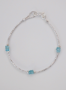 妖家 手工银饰 纯银手链 蓝色系 YS273