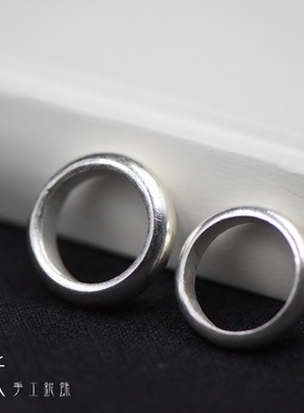 传家妖家|手工纯银平安情侣对戒