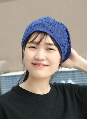 薄款夏季新款蕾丝产妇化疗包头帽