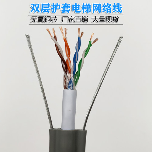 国标纯铜电梯监控网线摄像专用线电梯专用网线8芯双钢丝电梯网线 - 图2