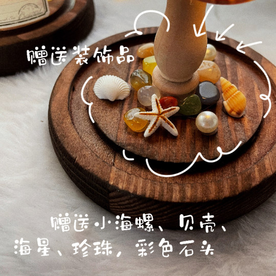 Mother's Day finished product conch night light birthday gift shell sea urchin lamp diy handmade material package event salon