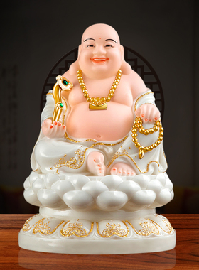 12寸新款方台弥勒佛神像