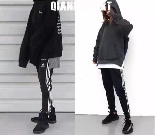 清货 Adidas 阿迪达斯 经典 神裤 黑白男女收脚裤束腿长裤 BP8742 - 图2