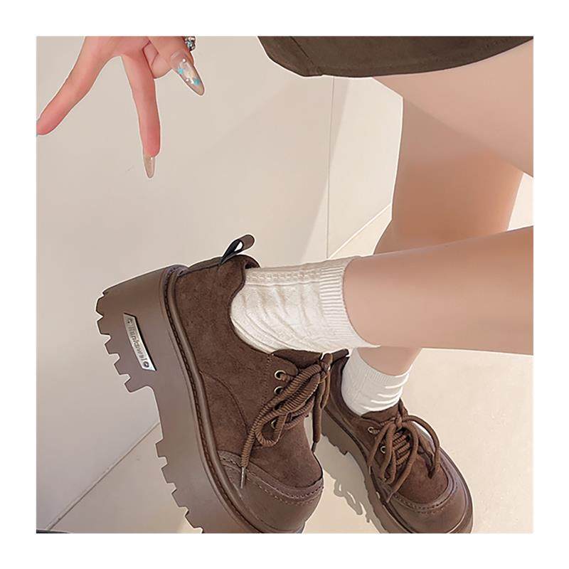 法式绝美厚底增高系带深口单鞋女秋冬季2025新款覆古勃肯鞋乐福鞋,淘宝优惠券,粉丝福利购,淘宝优惠卷