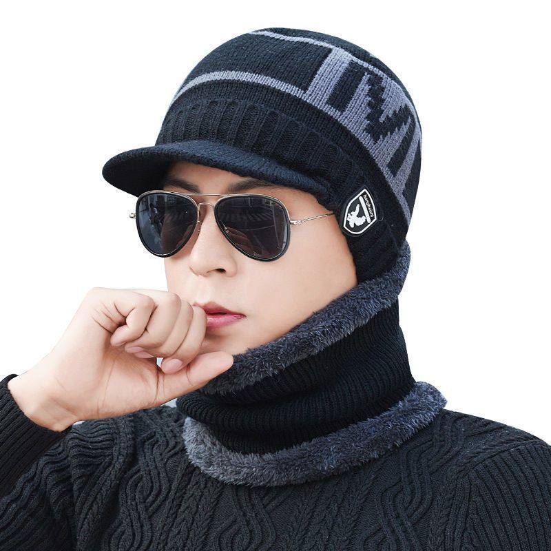 冬季帽子男套头帽秋冬潮流毛线帽男针织帽加绒加厚骑车保暖防寒帽,淘宝优惠券,粉丝福利购,淘宝优惠卷