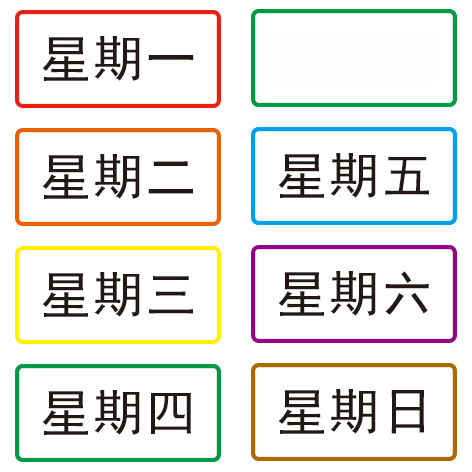 药盒空白贴纸自粘贴早中晚饭前饭后星期医嘱便利贴彩色不干胶贴纸