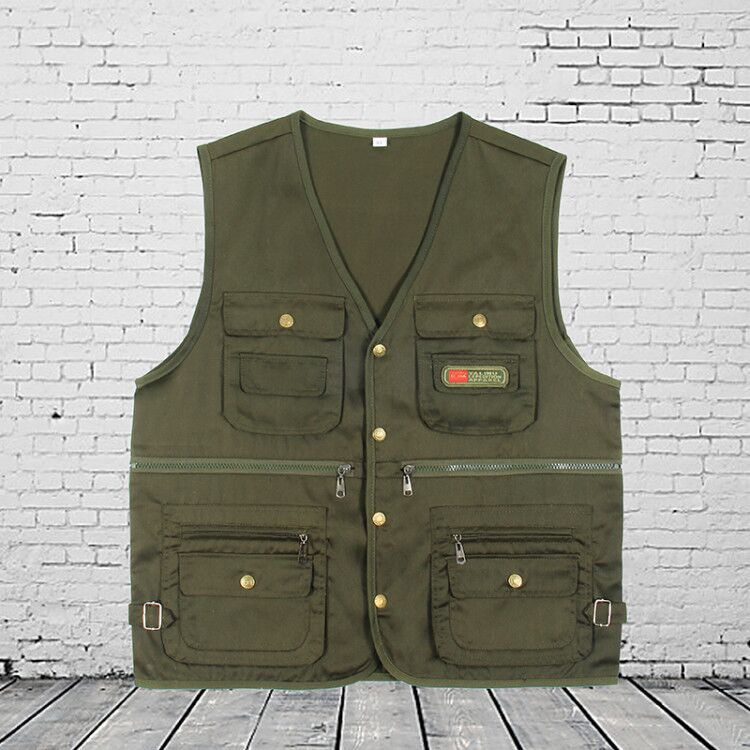 Spring and Autumn Dad Outfit Photography Fishing Vest and Waistcoat