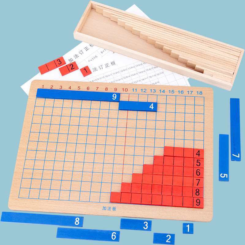 儿童算术加减法益智玩具蒙氏数学教具蒙台蒙特梭利早教启蒙幼儿园 - 图1