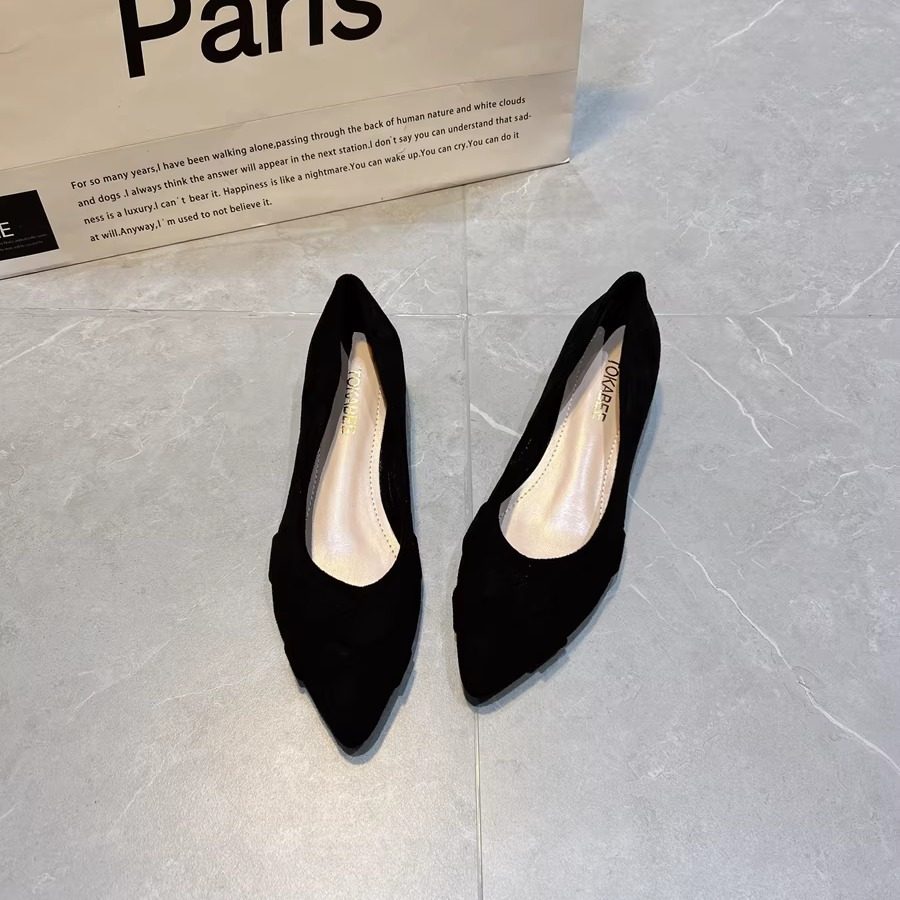 黑色粗跟3厘米小跟鞋低跟单鞋女2025春款工作鞋百搭大码职业高跟,淘宝优惠券,粉丝福利购,淘宝优惠卷