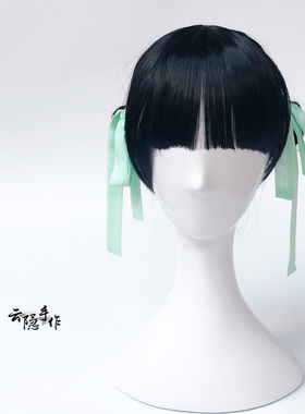 双丫少女生表演出哪吒可爱风发带