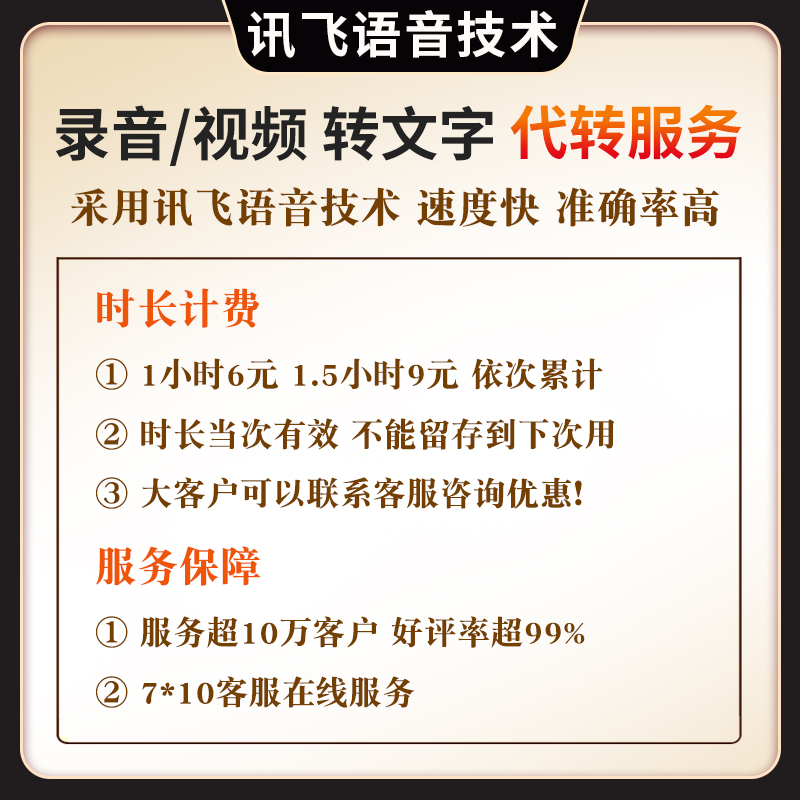 录音视频语音转文字文案逐字稿网课会议直播链接B站讯飞听见代转 - 图2