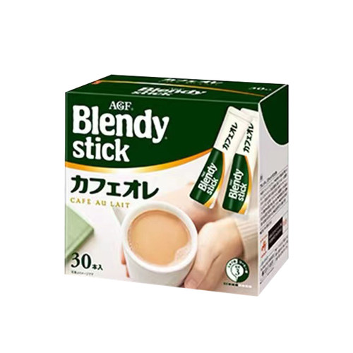 日本AGF blendy stick速溶咖啡意式零砂糖牛奶抹茶微糖原味拿铁30 - 图3