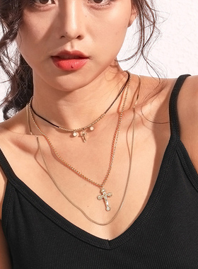 千足银毛衣链e麦儿珍珠O字链通用