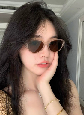 2025新款猫眼墨镜女近视可配度数高级感防紫外线偏光太阳镜UV400