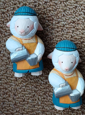 木雕摆件生肖羊礼物