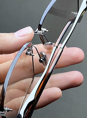 新豹龙真水晶冰糖浅茶色石头眼镜