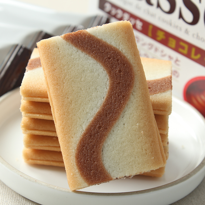 日本进口零食SANRITSU D'asses巧克力夹心饼107克14枚 - 图1