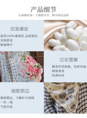 桑蚕丝夏春秋冬季新款披肩大方巾