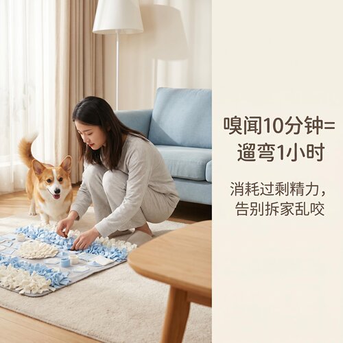 嗅闻垫狗狗益智慢食中大型犬机洗缓解压力游戏用品嗅觉找食包邮 - 图2