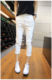 2023 Summer New Elastic Waist Jeans Women's Nine-Point Pants Korean Style Casual Pants Three-Point Pants Small Feet Loose Harem Pants