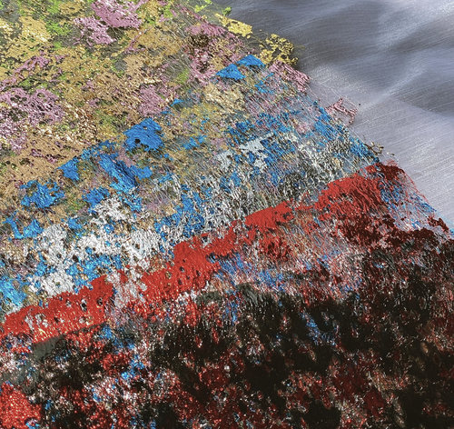 痛包背景纸junk journal 艺术垃圾杂志手账素材装饰金箔银箔网纱 - 图2