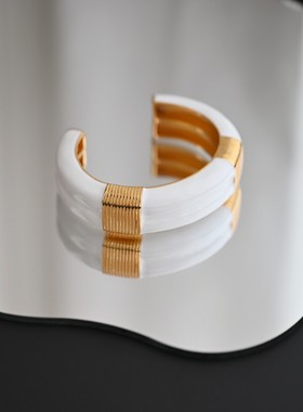 僵硬猫法式女黄铜珐琅