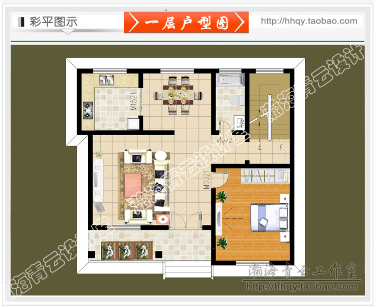 二层农村时尚小别墅图纸效果图 56张精细施工图纸 设计全套自建房 - 图0