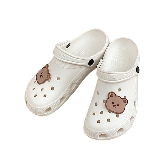 Slim hole shoes cute ins Baotou Beach