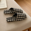 Thin Japanese style home fabric floor shoes for women