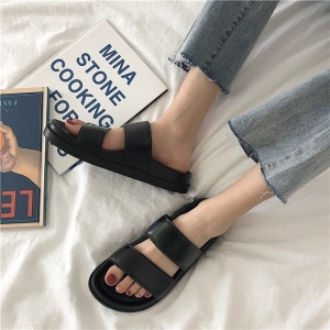 复古双带拖鞋外穿凉鞋