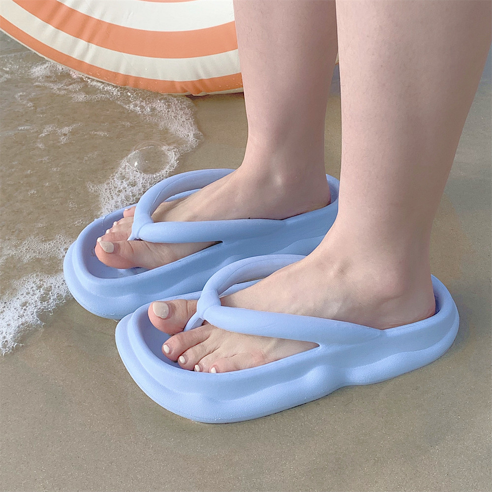 细细条 韩系简约风百搭沙滩人字拖EVA海边防滑度假夹脚凉拖鞋女夏,淘宝优惠券,粉丝福利购,淘宝优惠卷