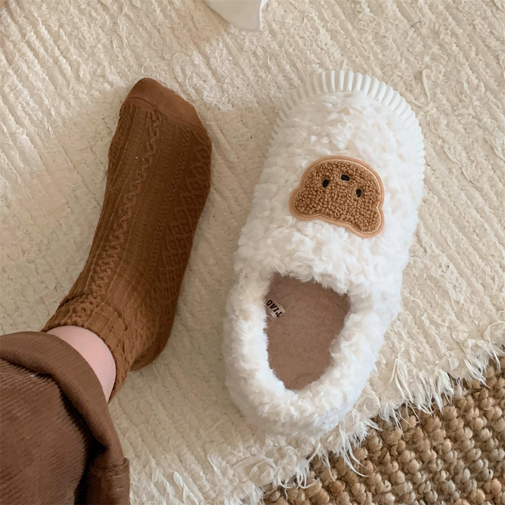 细细条 软萌小熊休闲东北棉鞋毛毛鞋百搭冬季女士外穿可爱面包鞋,淘宝优惠券,粉丝福利购,淘宝优惠卷