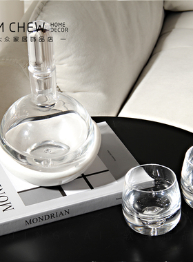 现代简约轻奢高级感透明玻璃酒具