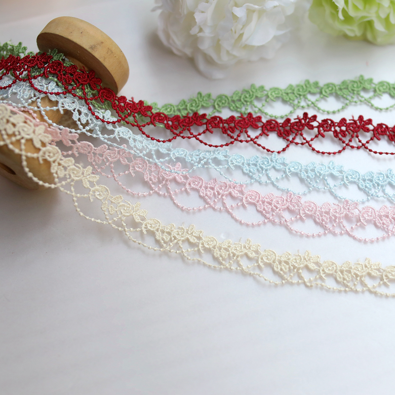 2cm黑白水溶刺绣蕾丝花边 diy手工项链配饰洛丽塔娃衣服装饰辅料,淘宝优惠券,粉丝福利购,淘宝优惠卷