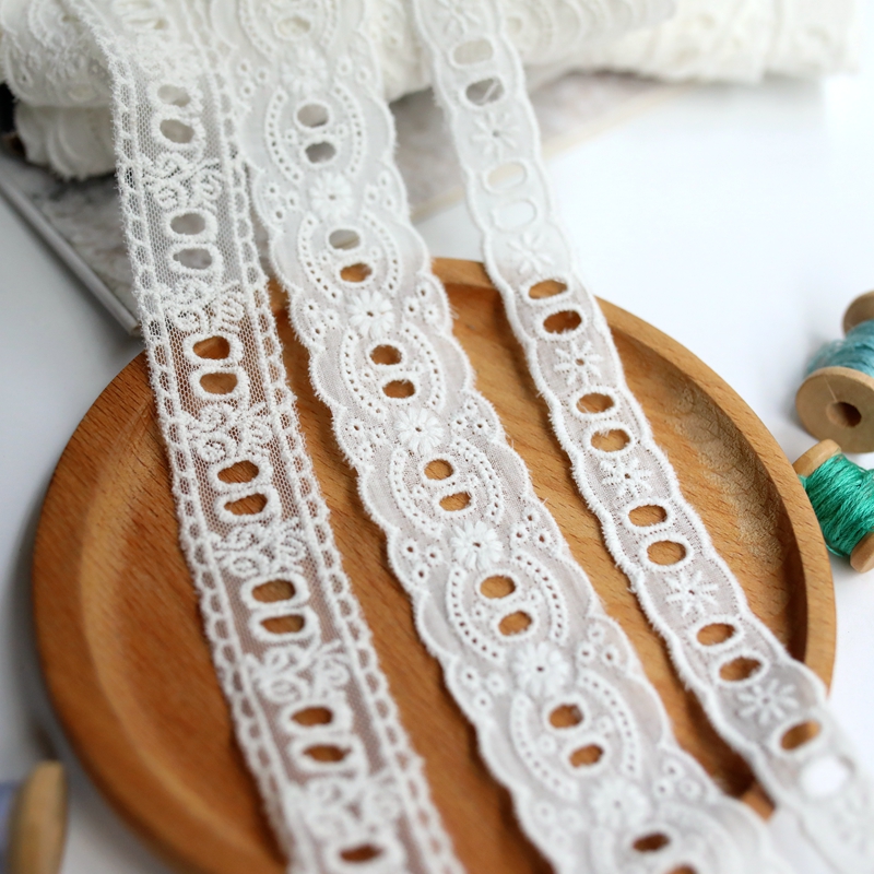 白色纯棉布刺绣穿丝带蕾丝花边diy服装裙边衣边腰带手工装饰辅料,淘宝优惠券,粉丝福利购,淘宝优惠卷