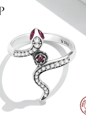 锦河畔灵蛇玫瑰戒指02