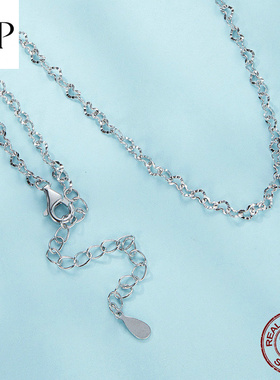 锦河畔S925纯银心形项链